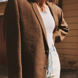 Vintage brown oversized blazer